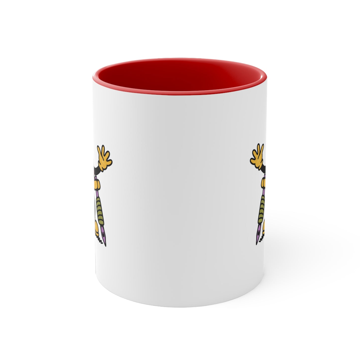 Round Shader Club Coffee Mug – Cartoon Coil Machine Edition
